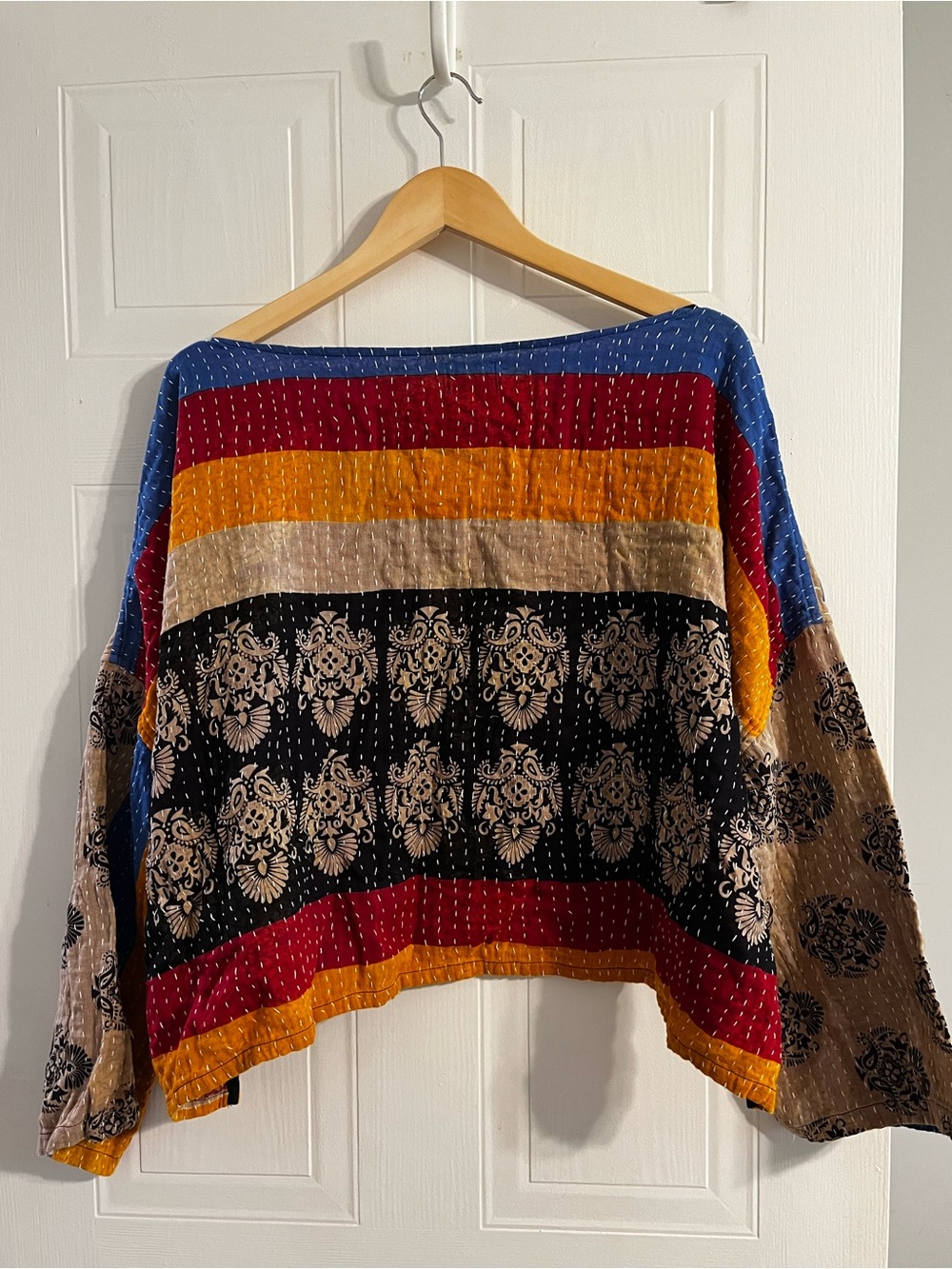 PATCHWORK REVERSIBLE BOHO CROP TOP - SHE LIVES BEAUTY SIZE 2X/3X